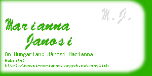 marianna janosi business card