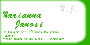 marianna janosi business card